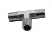 Тройник резьбовой Т-образный M1/4 - M1/4 - M1/4, 1 шт