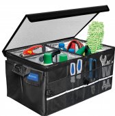 Сумка-органайзер в багажник автомобиля(170х501х230мм, 2 кармана, боковое крепление сумки:скотч/липучка, нижнее крепление:липучка)