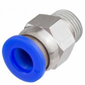 Фитинг для пластиковых трубок 6мм с наружной резьбой 1/8"