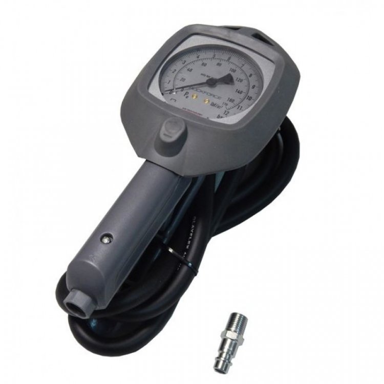 Пистолет для подкачки шин с манометром и шлангом 0,8м(0-12bar)
