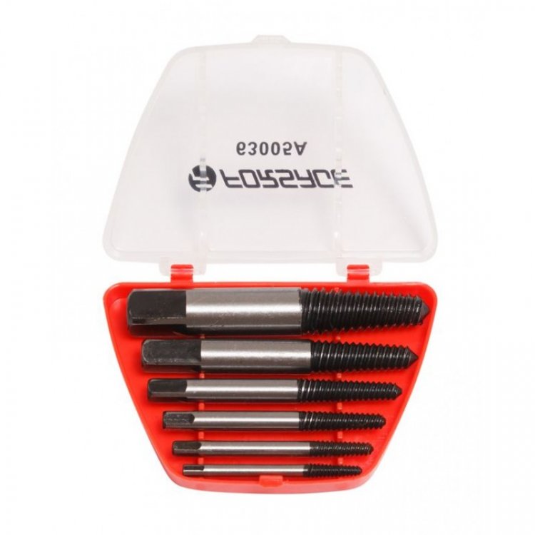 Набор экстракторов резьбы  HSS 4241,5пр.(М3-М18, "мелкий шаг"), в пластиковом футляре