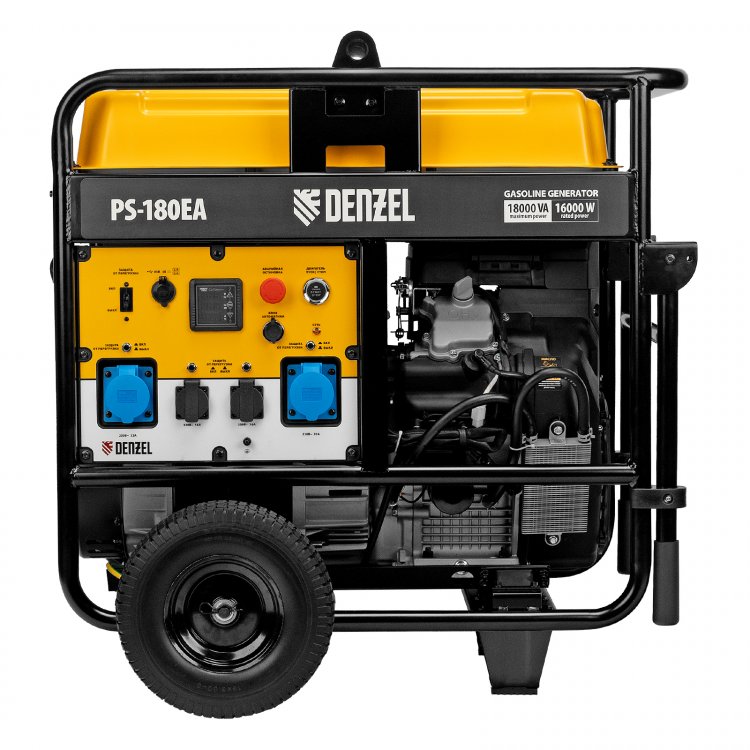 Генератор бензиновый PS-180EA, 18 кВт,230 В, 65л, разъём ATS,эл.старт// Denzel Генератор бензиновый PS-180EA, 18 кВт,230 В, 65л, разъём ATS,эл.старт// Denzel