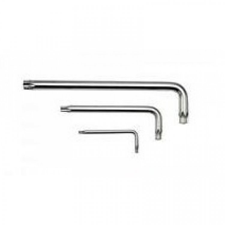 Ключ Г-образный TORX экстра длинный T25H с отверстием