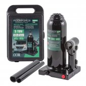 Домкрат бутылочный  5т с клапаном (высота подхвата - 185мм, высота подъема - 360мм, ход штока - 115мм, винт-60мм)в кейсе Домкрат бутылочный  5т с клапаном (высота подхвата - 185мм, высота подъема - 360мм, ход штока - 115мм, винт-60мм)в кейсе