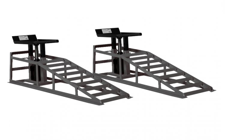 Рампы заездные гидравлические г/п 2 т. комплект 2 шт.