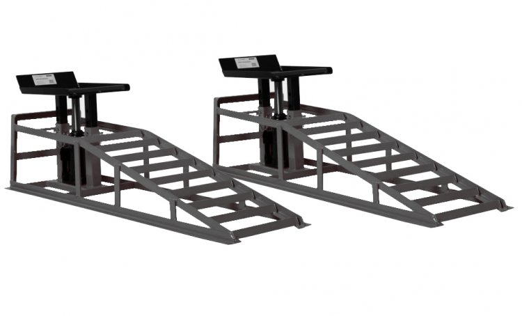 Рампы заездные гидравлические г/п 2 т. комплект 2 шт.