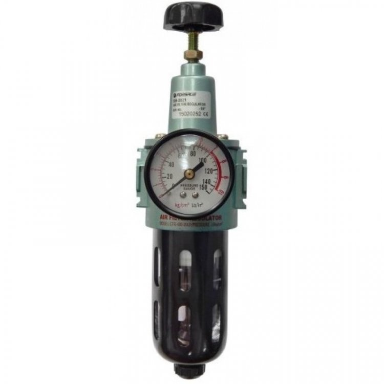 Фильтр тонкой очистки 5Мк с регулятором и манометром для  пневмосистем 3/8"