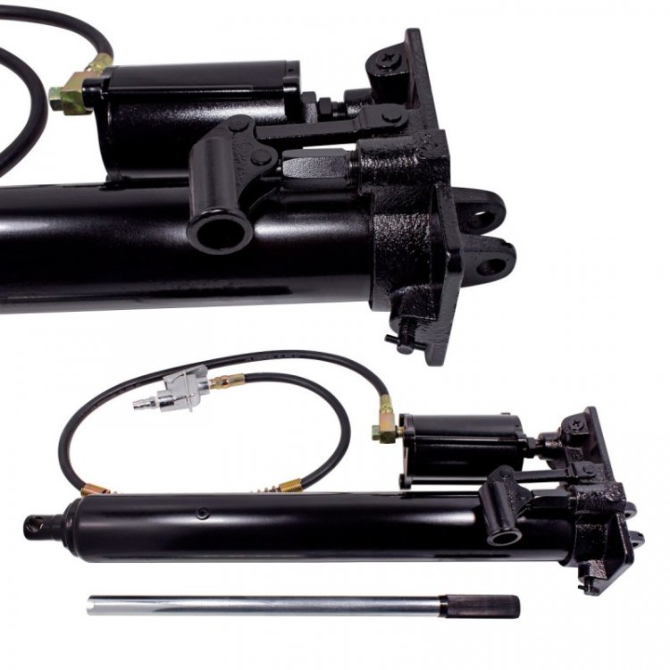 Цилиндр гидравлический удлиненный с дополнительным пневмоприводом, 5т (общая длина - 635мм, ход штока - 490мм) Цилиндр гидравлический удлиненный с дополнительным пневмоприводом, 5т (общая длина - 635мм, ход штока - 490мм)