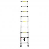 Лестница телескопическая односекционная (0.7-2.6м,8ступенек, max нагрузка 150кг, вес 6,6кг)