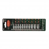 Набор головок 11пр. 1/4" 12гр.(4,5,5.5,6-13мм) на планке