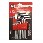 Набор ключей Г-образных 6-гранных, 12пр. (1.5, 2, 2.5, 3-8, 10, 12, 14мм), в блистере