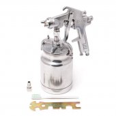 Краскораспылитель с нижним металлическим бачком (1000мл, 1,8мм, 5 bar, 113-141 л/мин, присоед. резьба 1/4") Краскораспылитель с нижним металлическим бачком (1000мл, 1,8мм, 5 bar, 113-141 л/мин, присоед. резьба 1/4")