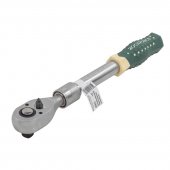 Трещотка реверсивная телескопическая с резиновой эргономичной ручкой 1/2"(L 300-440мм, 72зуб.)