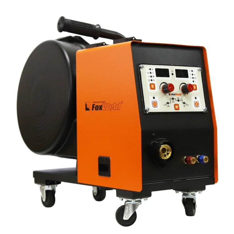 Сварочный полуавтомат SAGGIO MIG 500-NS DOUBLE PULSE  - SAGGIO MIG 500-NS DOUBLE PULSE — инверторный сварочный полуавтомат с полностью цифровым управлением, 4 режима сварки (MIG / MAG, MIG Pulse, MIG Double Pulse, MMA), cинергетическая система управл