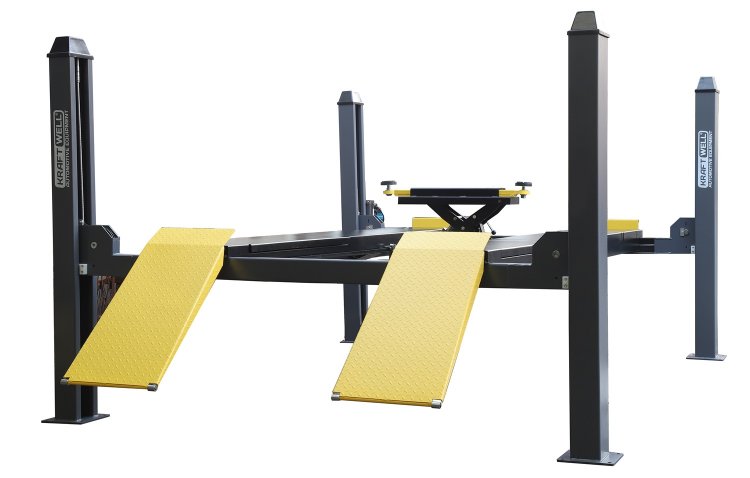 Подъемник четырехстоечный г/п 4000 кг. платформы для сход-развала с траверсой Подъемник четырехстоечный г/п 4000 кг. платформы для сход-развала с траверсой