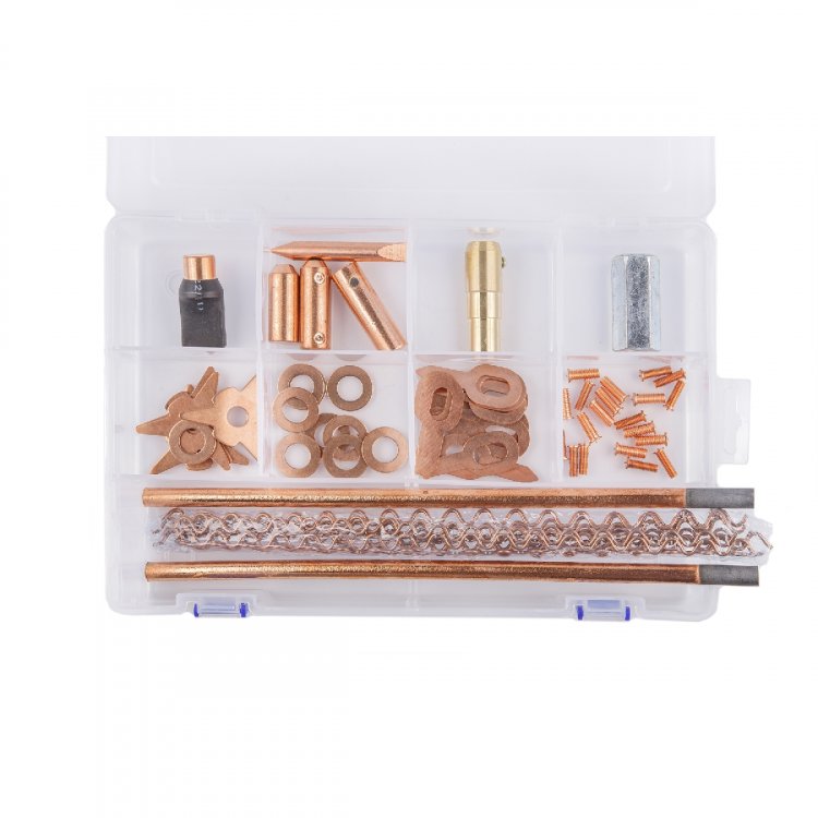 Комплект сварочных аксессуаров для аппаратов точечной сварки, в кейсе Комплект сварочных аксессуаров для аппаратов точечной сварки, в кейсе