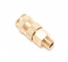 Быстроразъем пневматический с клапаном-наружняя резьба 1/2" (латунь) Быстроразъем пневматический с клапаном-наружняя резьба 1/2" (латунь)