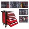 Тележка инструментальная 7-и полочная с набором инструментов 181пр