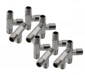 Тройник резьбовой Т-образный M1/4 - M1/4 - M1/4, 10 шт