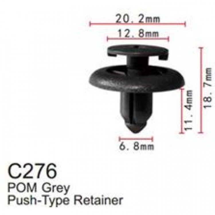 Клипса для крепления внутренней обшивки а/м Тойота пластиковая (100шт/уп.)