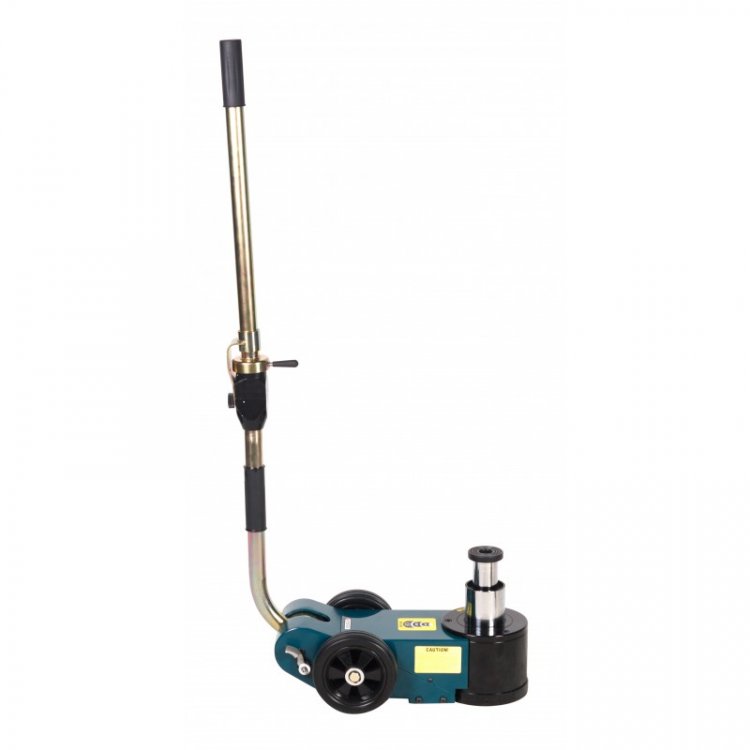 Домкрат подкатной пневмогидравлический двухштоковый с регулируемой рукояткой 30т/15т (высота подхвата - 150мм, высота подъема: 30т - 343мм, 15т - 409м Домкрат подкатной пневмогидравлический двухштоковый с регулируемой рукояткой 30т/15т (высота подхвата - 150мм, высота подъема: 30т - 343мм, 15т - 409м