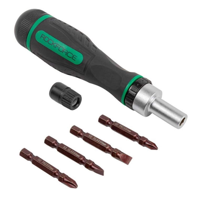 Отвертка реверсивная с набором бит