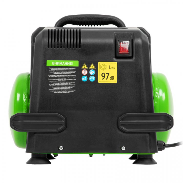 Компрессор воздушный безмаслянный БР 1100/6 1100Вт, ресивер 6 литров, 180 л/мин// Сибртех Компрессор воздушный безмаслянный БР 1100/6 1100Вт, ресивер 6 литров, 180 л/мин// Сибртех