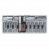 Набор головок глубоких 14пр.1/2" (10,12-15,17,19,21-24,27,30,32мм) в лотке Набор головок глубоких 14пр.1/2" (10,12-15,17,19,21-24,27,30,32мм) в лотке