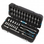 Набор инструментов, 1/4", CrV, 120 зубьев, 42 предмета// Gross