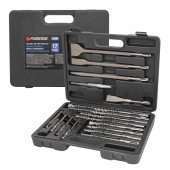 Набор сверл по бетону и штроберов 17 пр.(5,6,8,10х110мм;6,8,10,12х160мм;8,10х210мм;12,14х260мм;штроберы:14х143х20,14х247х20,14х247х40мм)в кейсе