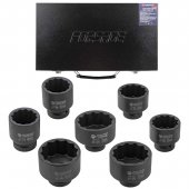 Набор головок ударных 1" 7пр. (12гр.) (46,50,55,60,65,70,75мм) Набор головок ударных 1" 7пр. (12гр.) (46,50,55,60,65,70,75мм)