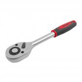 Трещотка реверсивная с резиновой ручкой 1/2"(L-250мм, 24зуб.),на пластиковом держателе Трещотка реверсивная с резиновой ручкой 1/2"(L-250мм, 24зуб.),на пластиковом держателе