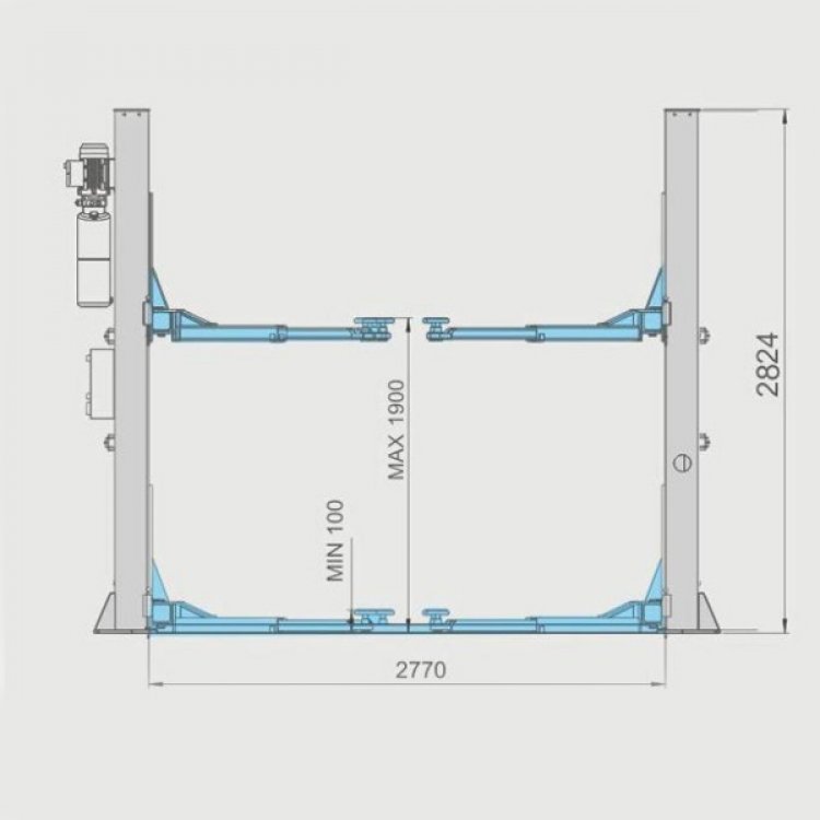 Подъемник 2х-стоечный электрогидравлический 380v PS-4000A