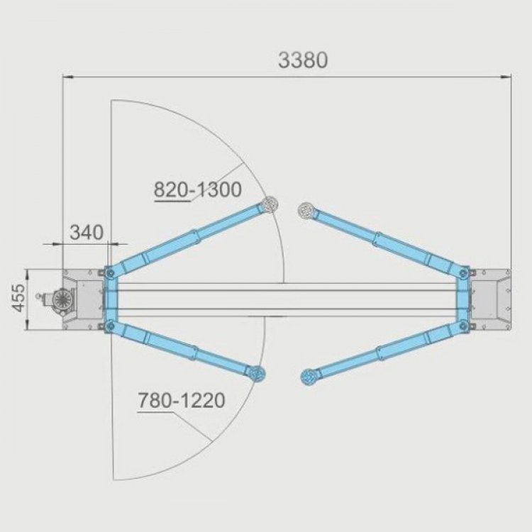 Подъемник 2х-стоечный электрогидравлический 380v PS-4000A
