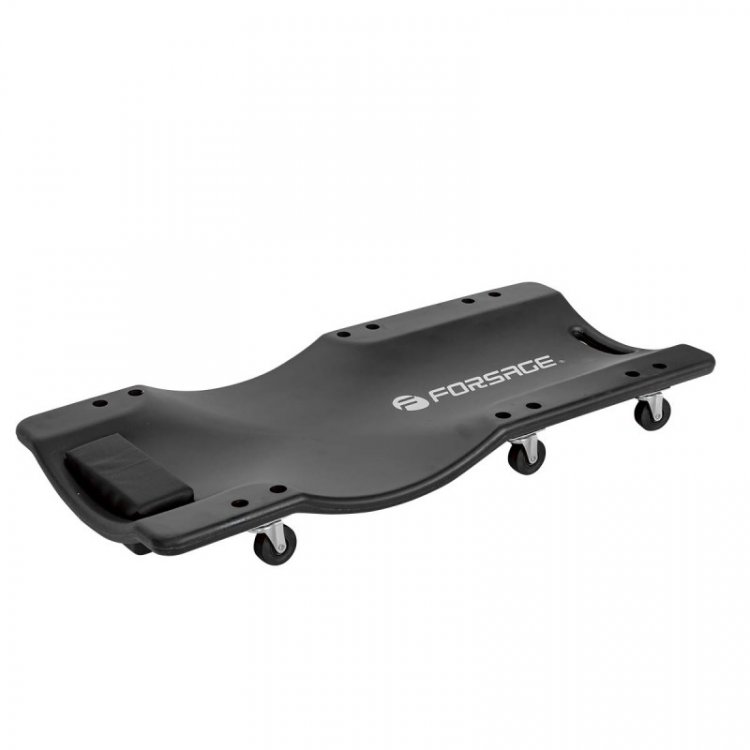 Лежак пластиковый подкатной на 6-ти колесах с паралоновым подголовником (410х900мм, max нагрузка-120кг) Лежак пластиковый подкатной на 6-ти колесах с паралоновым подголовником (410х900мм, max нагрузка-120кг)