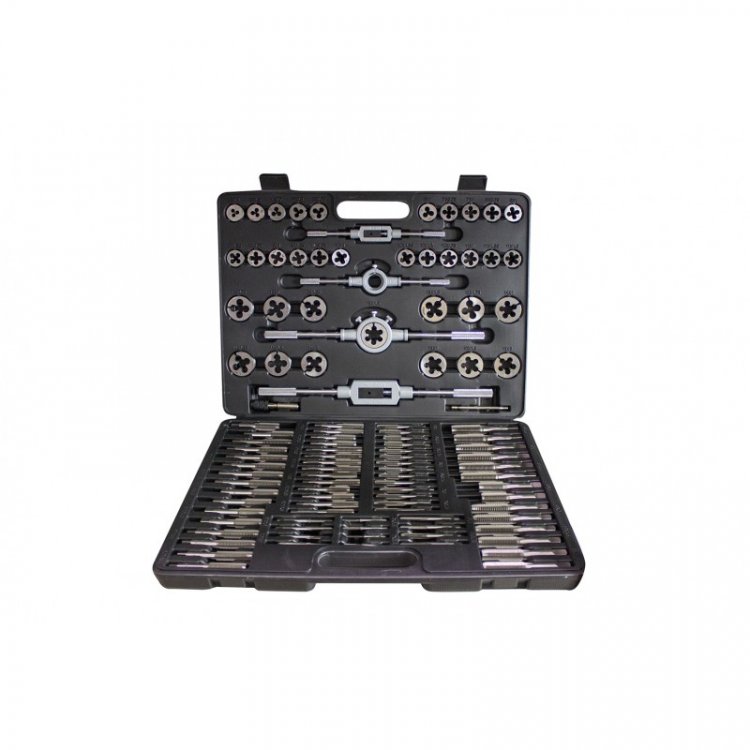 Набор метчик.и плашек110пр(2х0.4,3х0.5,4х0.7,5х0.8,6х0.75-1,8х0.75-1,25,9х0.75-1.25,10х0.75-1.5,11х0.75/1/1.25/1.5, 12х0.75-1.75,14х1-2,16х1-2,18х1.5)