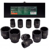 Набор головок ударных,10пр. 3/4" 12гр.(17,19,22,24,27,30,32,36,41,46мм),в метал. кейсе Набор головок ударных,10пр. 3/4" 12гр.(17,19,22,24,27,30,32,36,41,46мм),в метал. кейсе