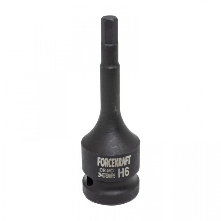 Головка-бита 6-гранная ударная 6мм,1/2"