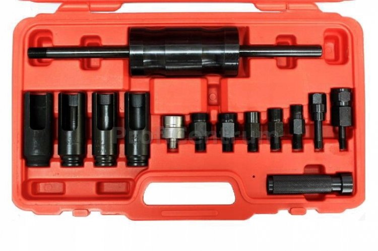 Набор съемников для дизельных форсунок, 14 предметов, арт. № HZ 25.1.041W, horex Набор съемников для дизельных форсунок, 14 предметов, арт. № HZ 25.1.041W, horex
