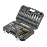Набор инструментов, 1/2", 1/4", CrV, S2, пластиковый кейс, 94 предмета// Denzel