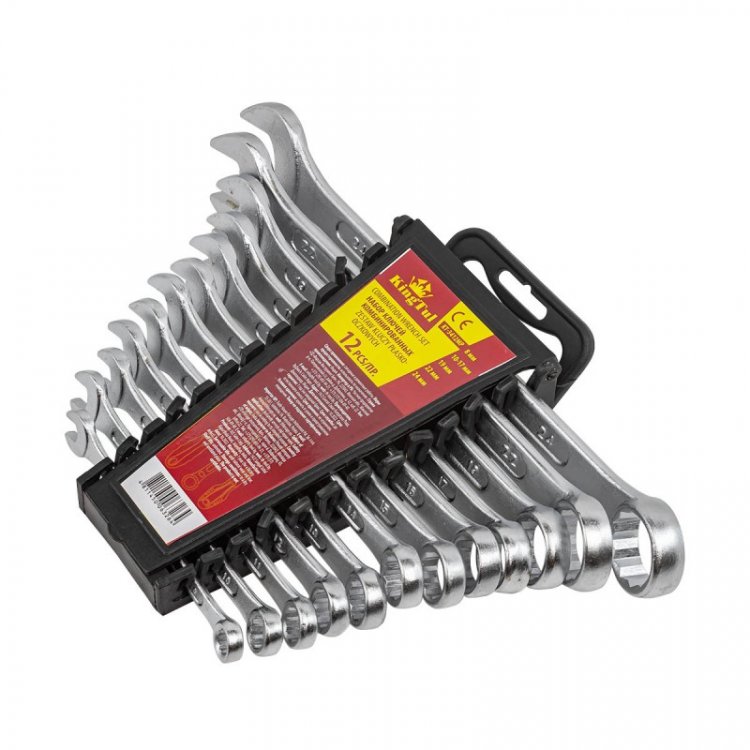 Набор ключей комбинированных 12пр . (8,10-17,19,22,24мм) в пласт. держателе Набор ключей комбинированных 12пр . (8,10-17,19,22,24мм) в пласт. держателе