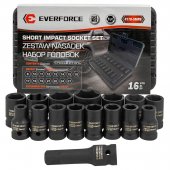 Набор головок 16пр.1/2" ( 6гр) (8-10-11-12-13-14-15-16-17-18-19-21-22-24-27)+удлинитель 75мм)в кейсе Набор головок 16пр.1/2" ( 6гр) (8-10-11-12-13-14-15-16-17-18-19-21-22-24-27)+удлинитель 75мм)в кейсе