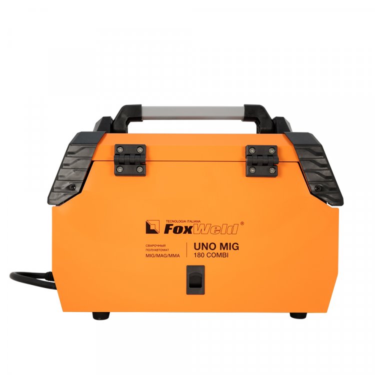 Сварочный полуавтомат UNO MIG 180 COMBI - Напряжение сети, В: 220, Номинальный ток потребления, А: 27,6, Сварочный ток (MIG/MMA), A: 40–180 / 20-140, Артикул: 6787 Сварочный полуавтомат UNO MIG 180 COMBI - Напряжение сети, В: 220, Номинальный ток потребления, А: 27,6, Сварочный ток (MIG/MMA), A: 40–180 / 20-140, Артикул: 6787