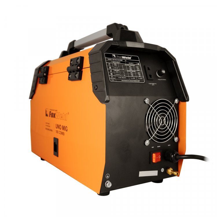 Сварочный полуавтомат UNO MIG 180 COMBI - Напряжение сети, В: 220, Номинальный ток потребления, А: 27,6, Сварочный ток (MIG/MMA), A: 40–180 / 20-140, Артикул: 6787 Сварочный полуавтомат UNO MIG 180 COMBI - Напряжение сети, В: 220, Номинальный ток потребления, А: 27,6, Сварочный ток (MIG/MMA), A: 40–180 / 20-140, Артикул: 6787
