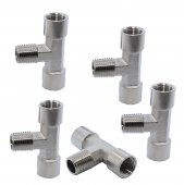 Тройник резьбовой Т-образный F1/4 - M1/4 - F1/4, 5 шт