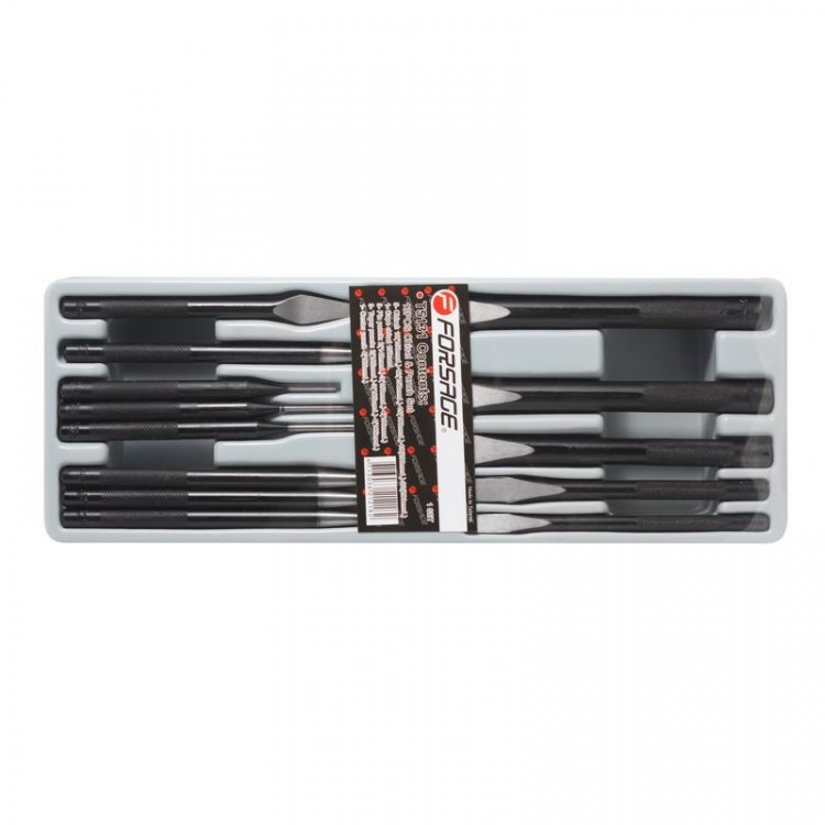 Набор зубил и выколоток 13пр. в лотке