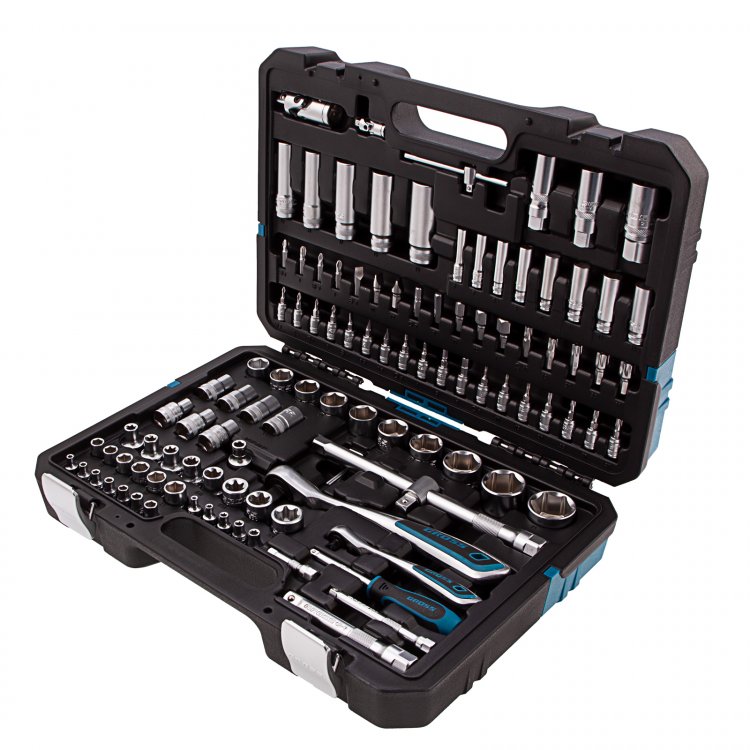 Набор инструментов, 1/4", 1/2", CrV, 120 зубьев, 109 предметов// Gross