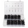 Набор пластиковых крепежей универсальных 235 пр., пластиковом органайзере