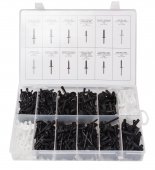 Набор пластиковых крепежей универсальных 235 пр., пластиковом органайзере