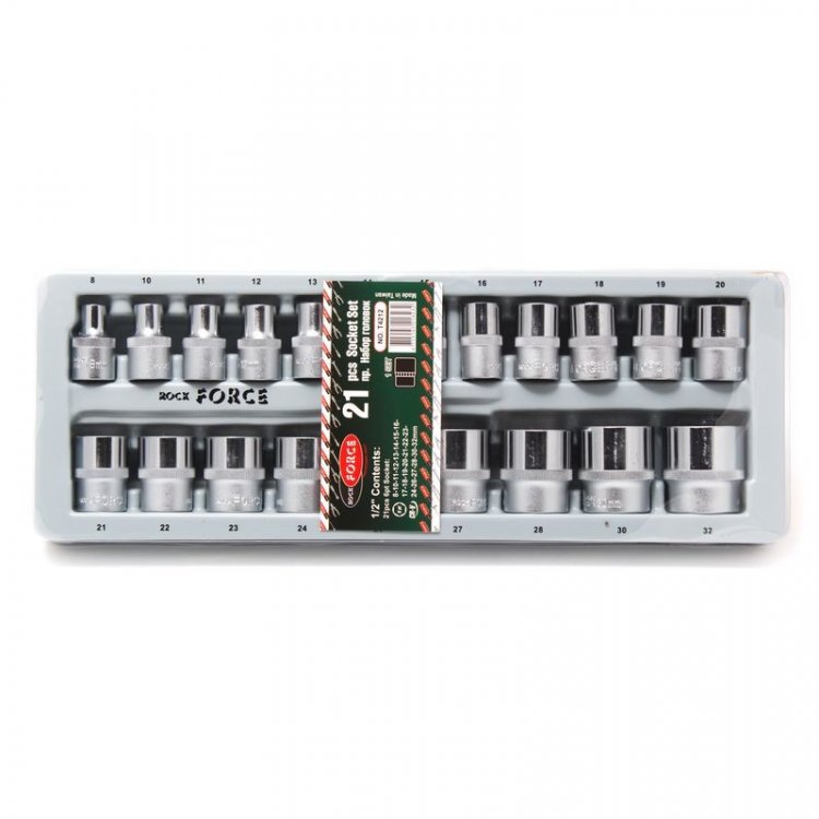 Головки, набор 21пр., 1/2"